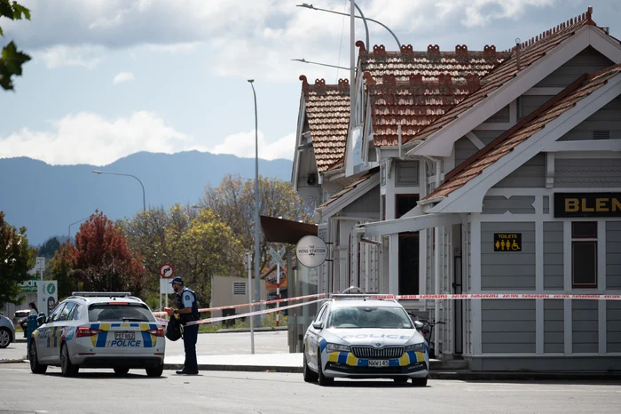 Police are attending an incident at the Blenheim Railway Station. Photo / Top South Media