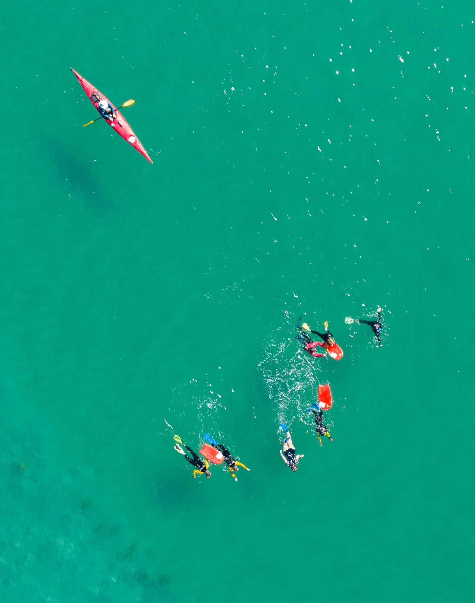 Snorkelers make most of weather