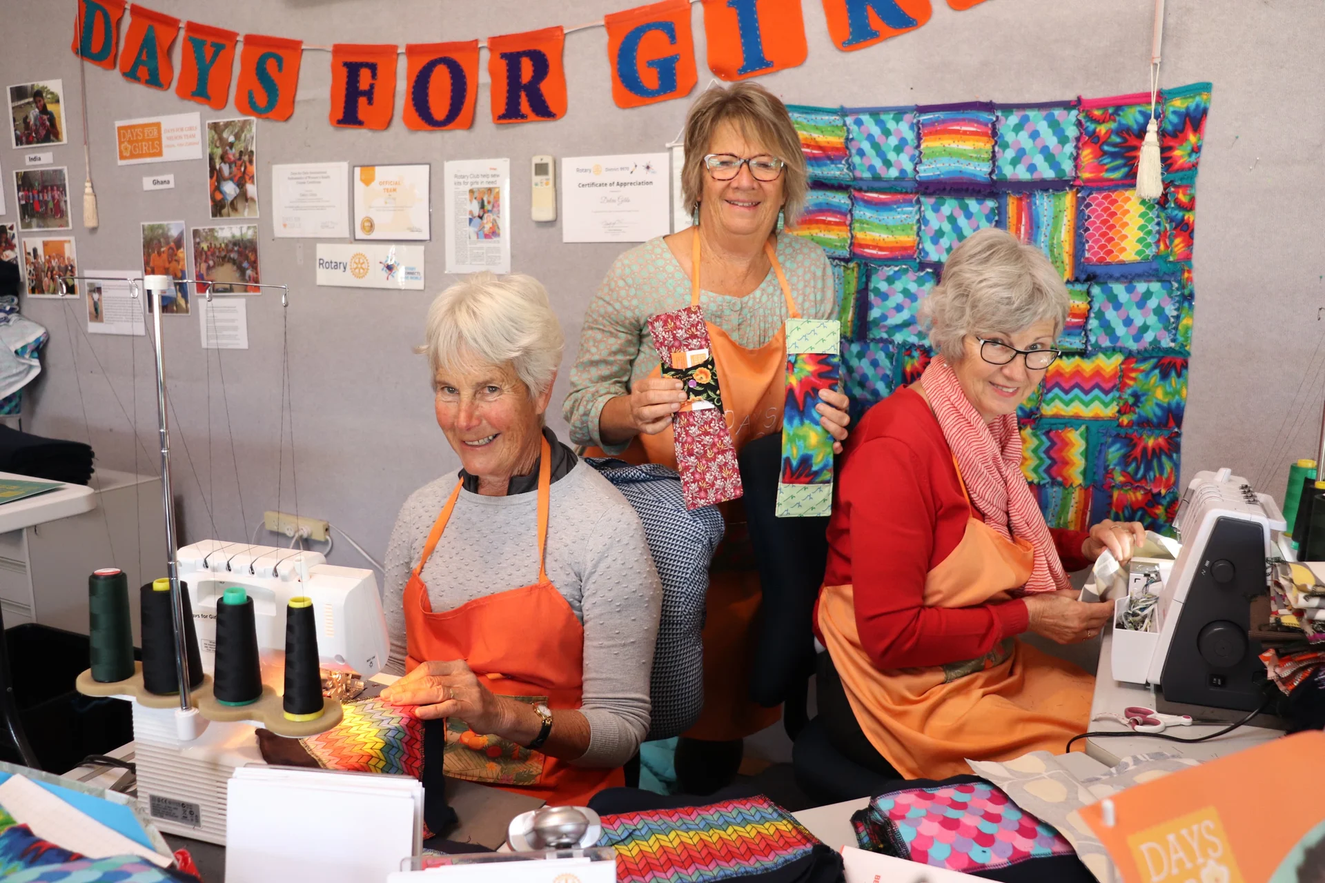 Colourful sewing gives gift of dignity