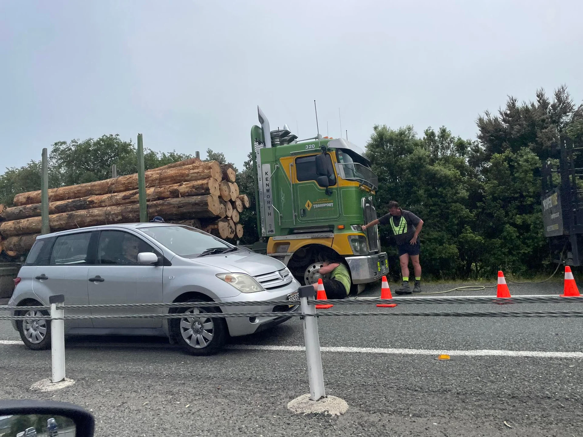 Delays on motorway