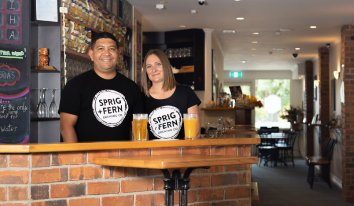 Meet your local Sprig + Fern Tavern owners