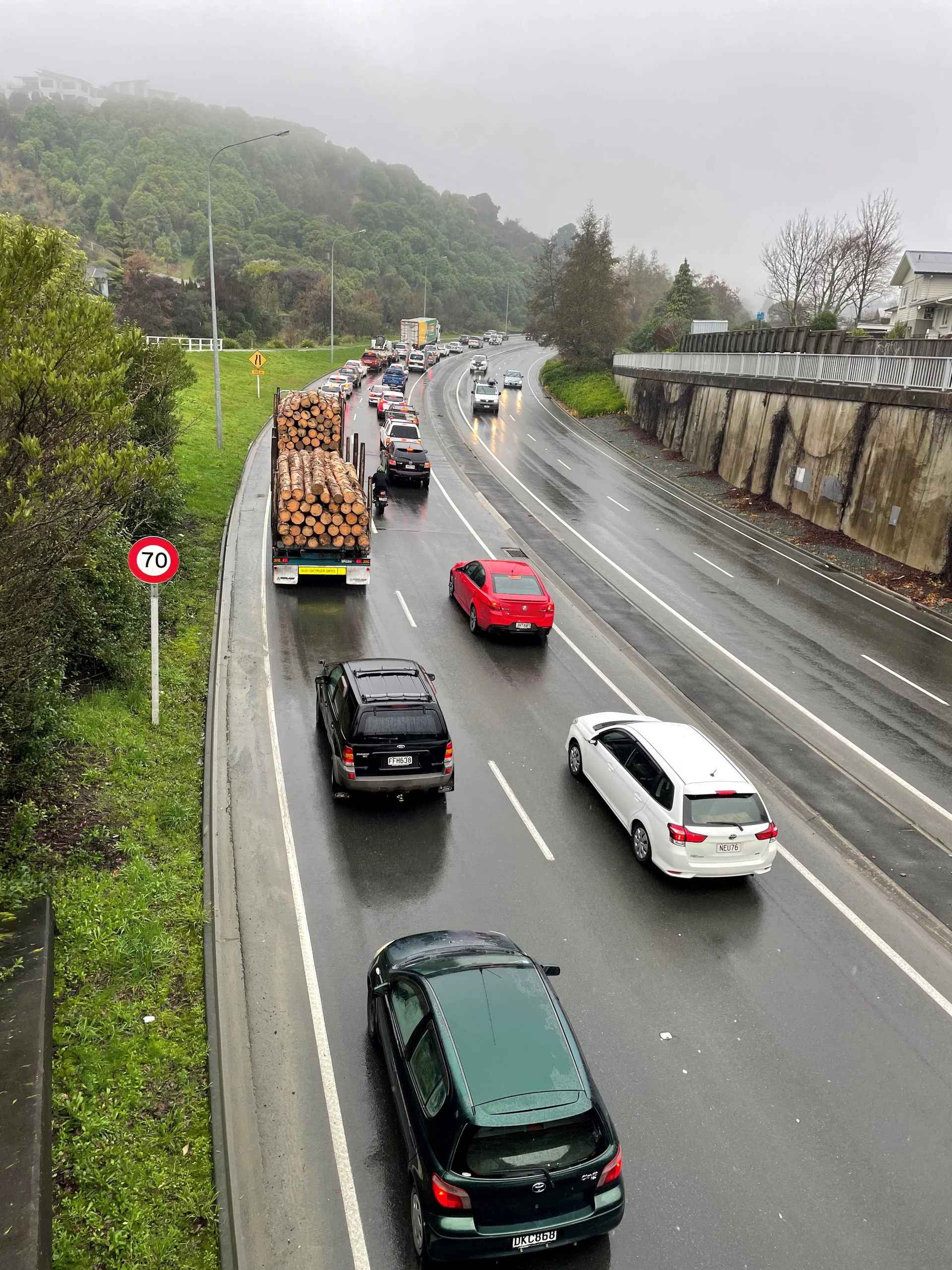 Roads gridlocked in Nelson