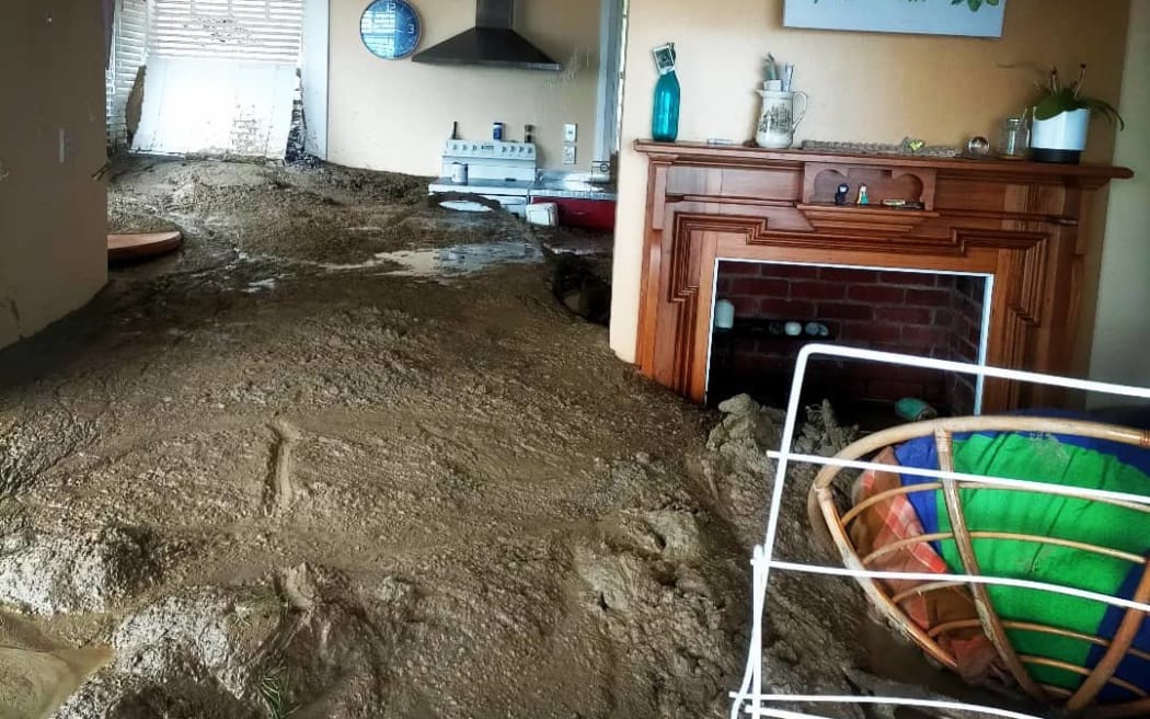 Mud hip deep in Nelson home 'heartbreaking' for young family