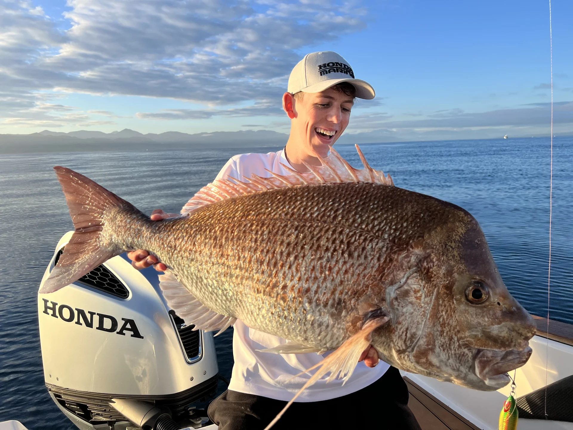 Young teen making career from fishing