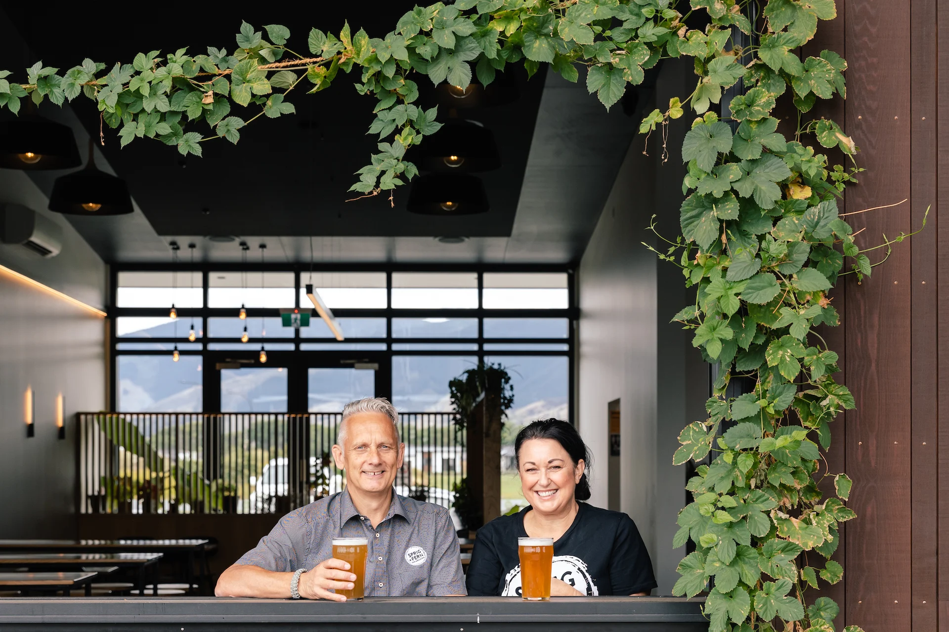 A pint with Nick and Vicki Rose