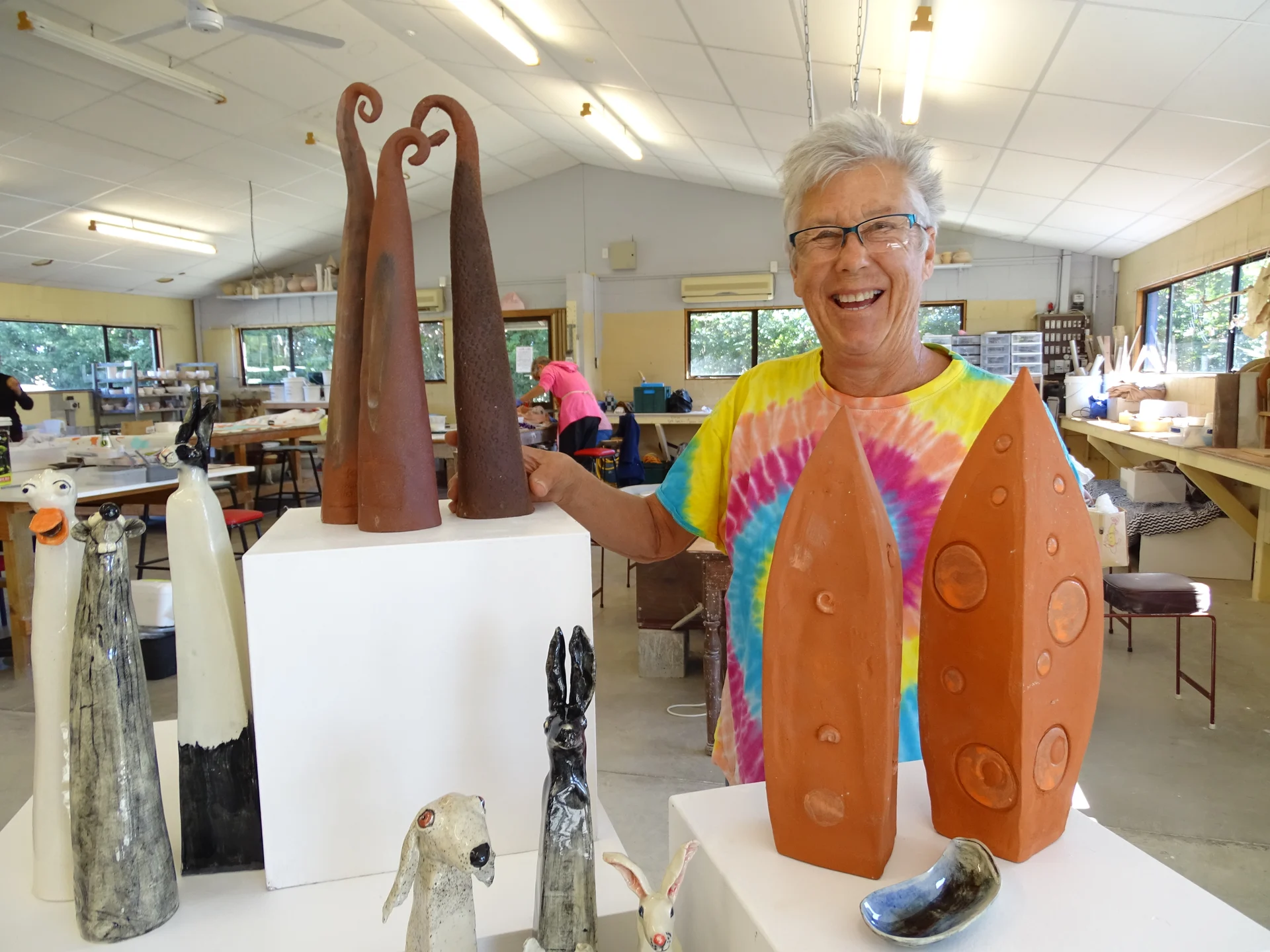 An exhibition of clay art