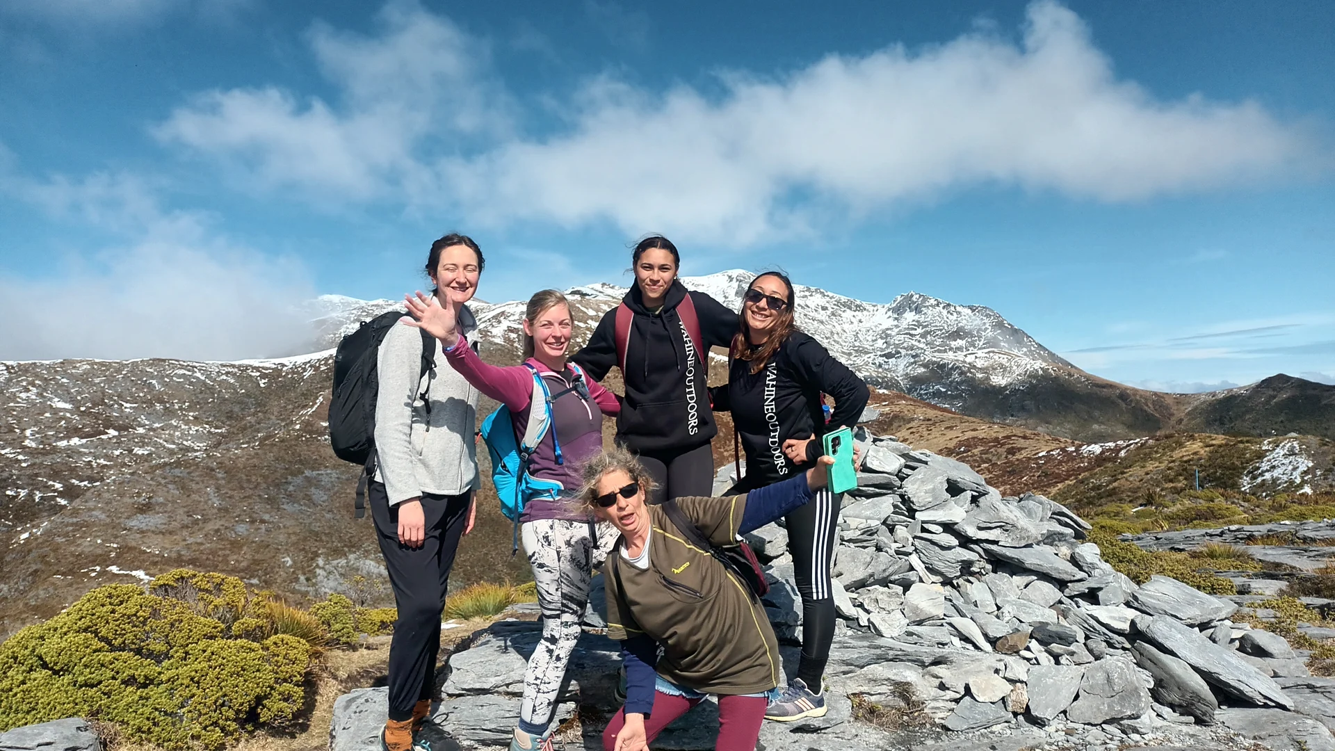 All women outdoor adventure group