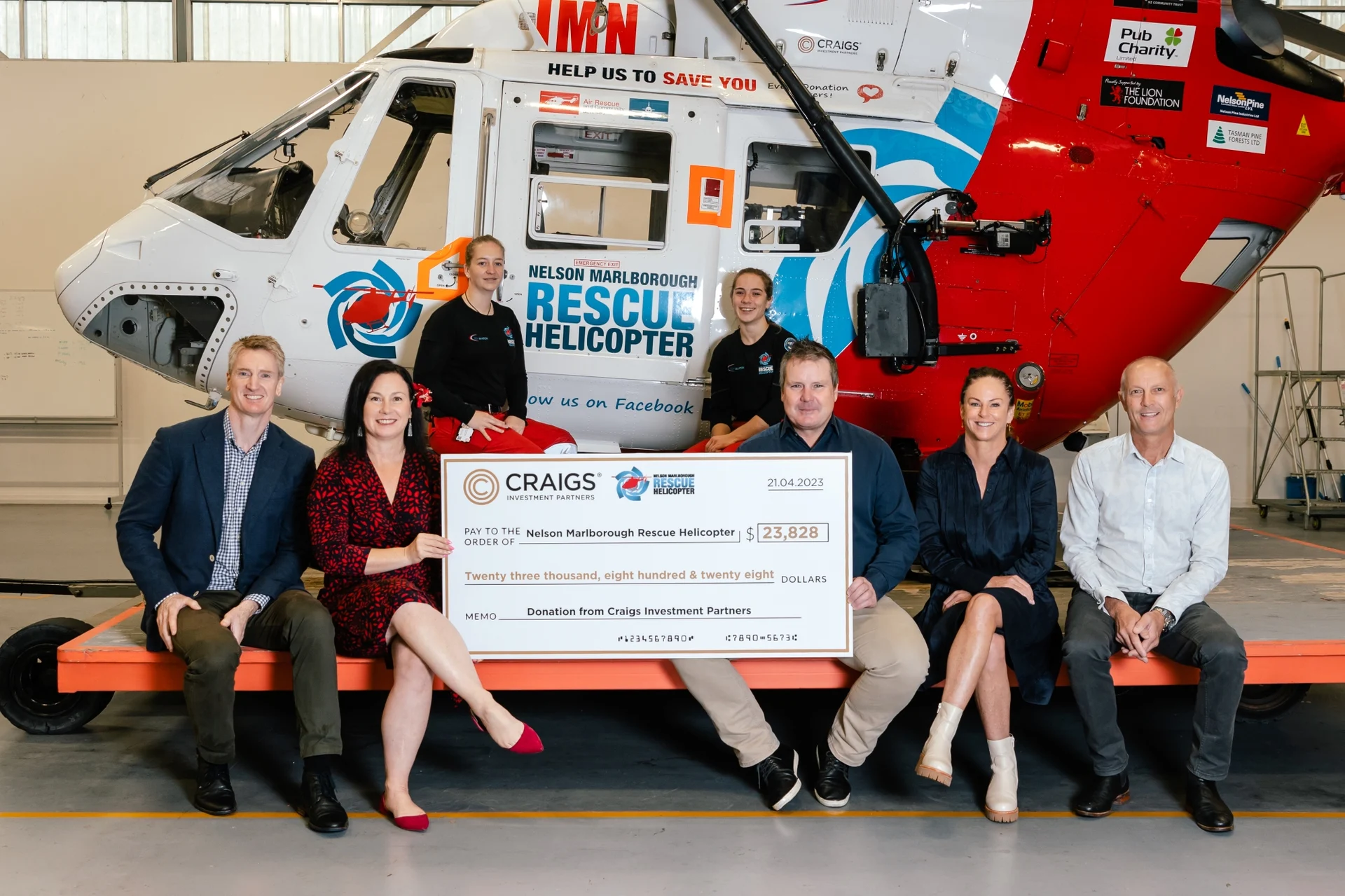 Sponsored: Craigs raises over $68,000 for regional rescue helicopters