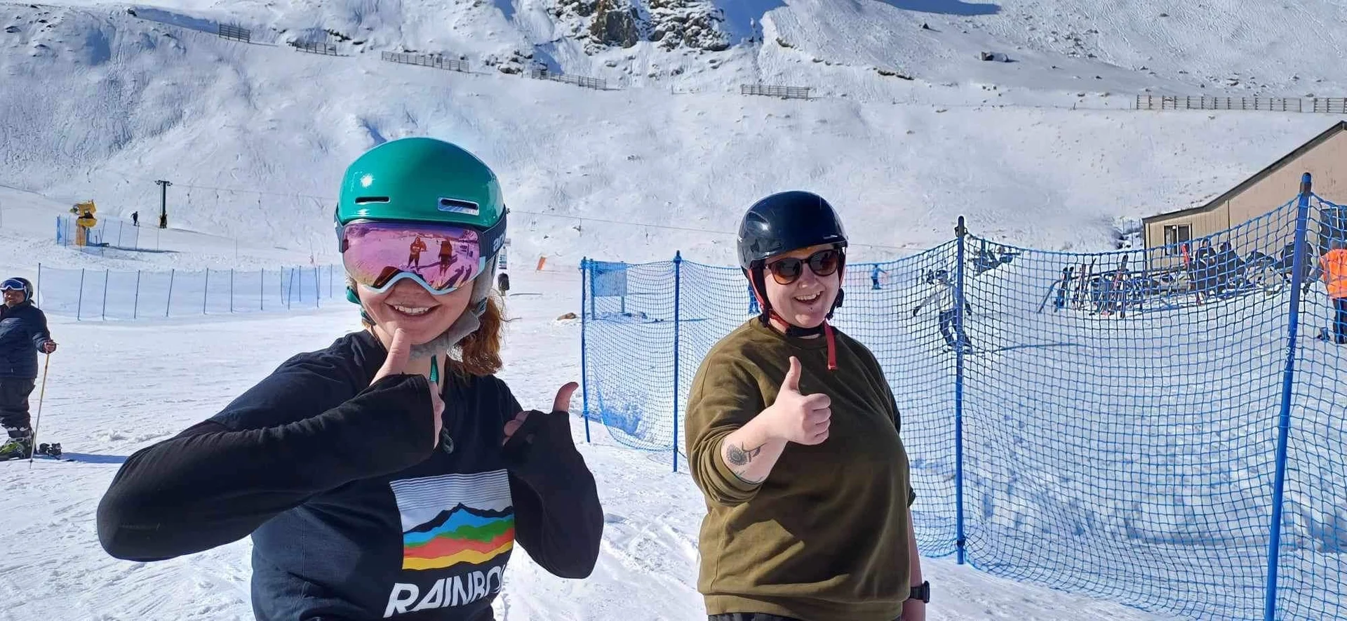 Spring snow conditions at Rainbow Ski Area