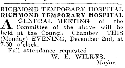 History: Richmond’s temporary influenza hospital