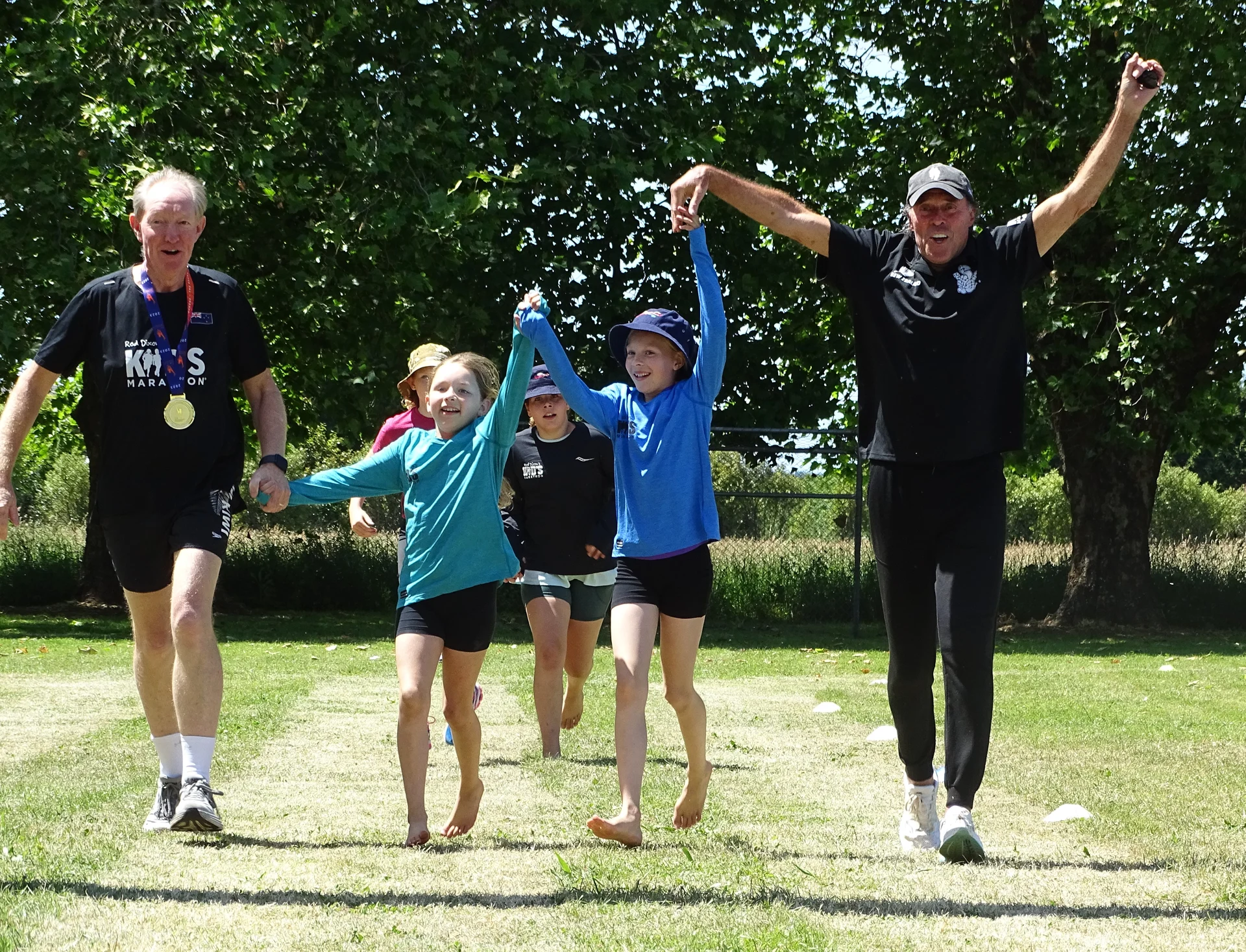 Olympian inspires young marathon runners