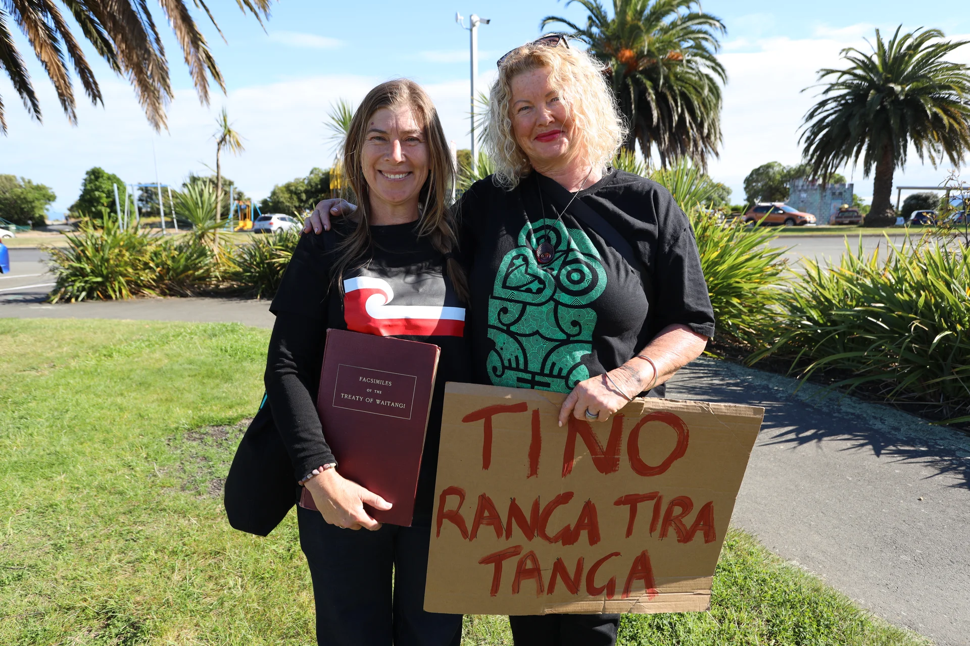Tāhunanui protest against Govt policies
