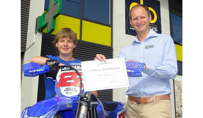 Motocross rider scoops young achiever scholarship