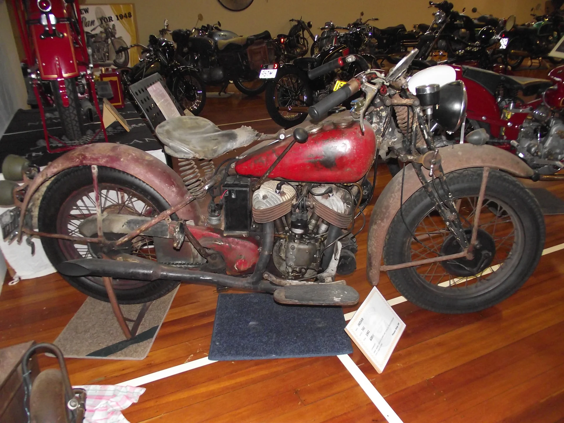 Vintage motorcycles on show