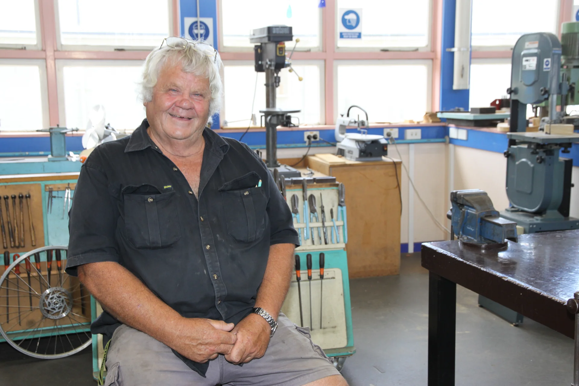 Beloved retiring teacher reminisces about nail guns and Crystal Apples