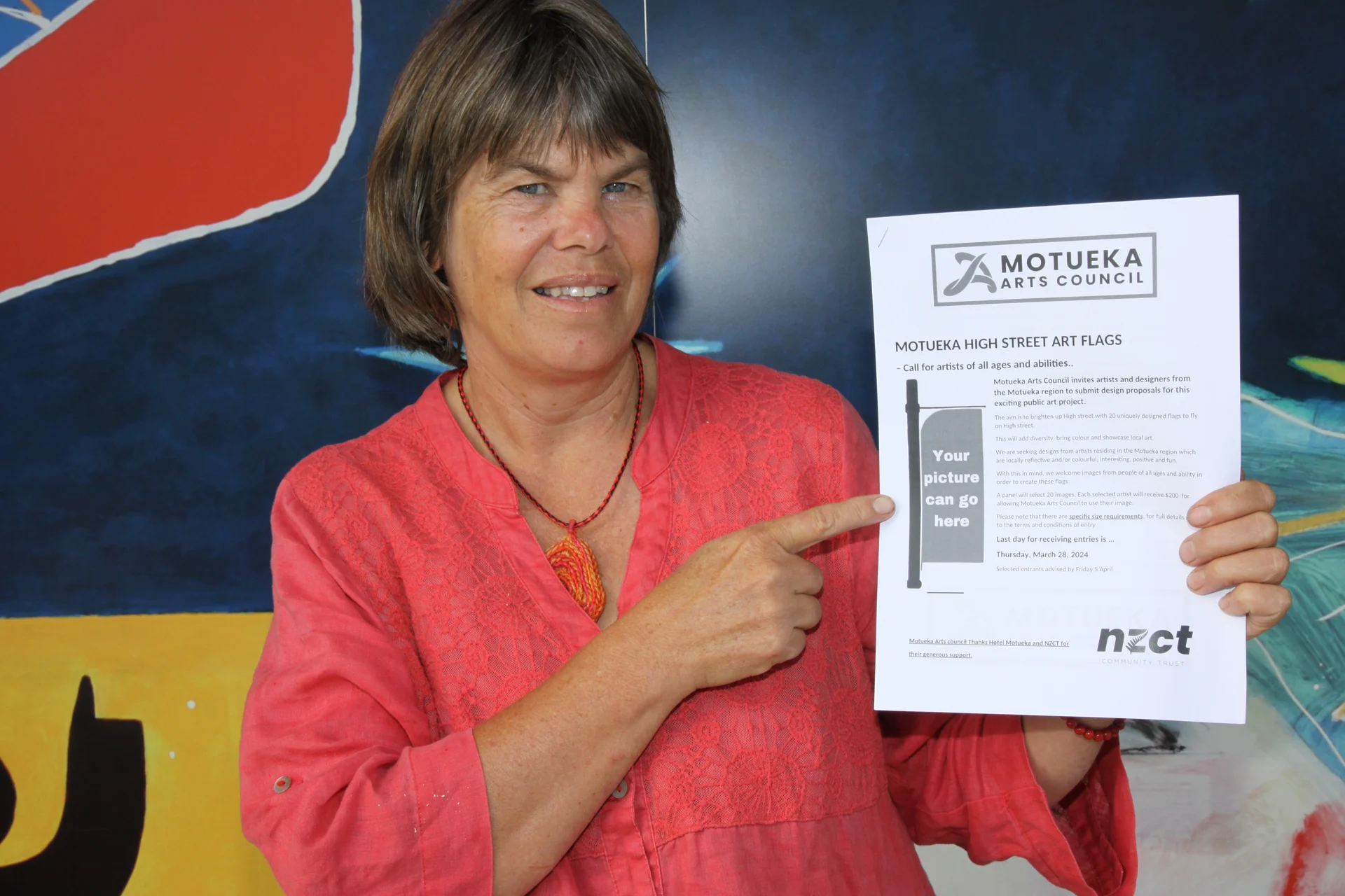 Flying the flag for Motueka artists