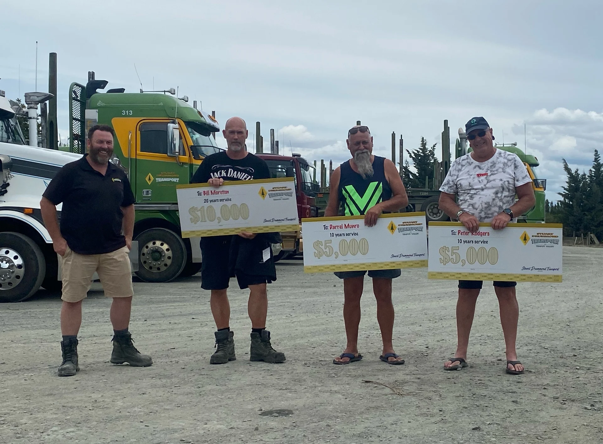 Truckies celebrated for decades on the job