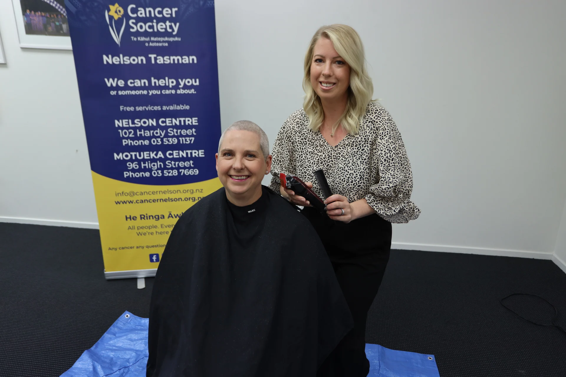 Fundraised target locks in head shave vow