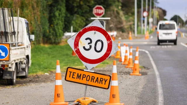 Road works cause gridlock