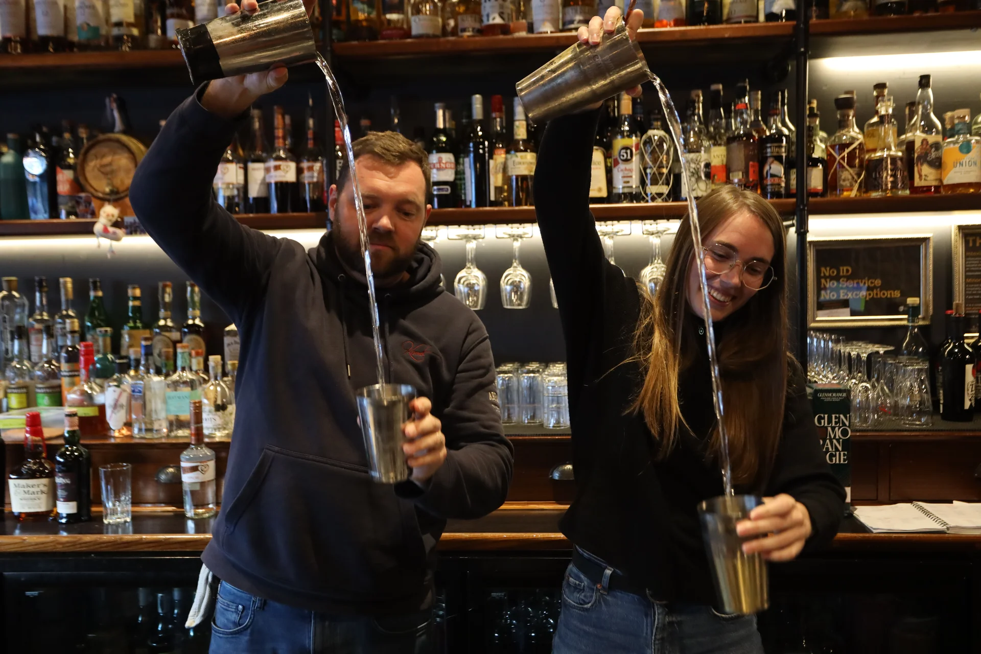 Double shots served prizes neat
