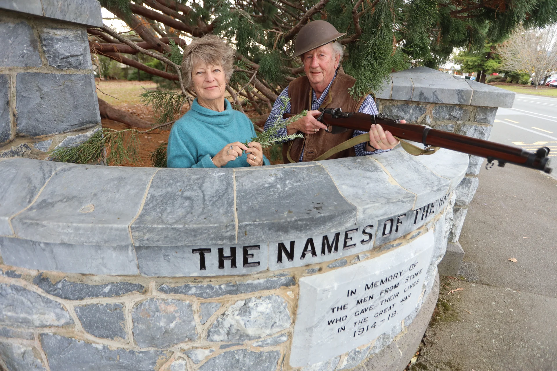 Re-enactment marks Stoke War Memorial Gates centenary