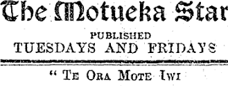 History: ‘Motueka Star’ furthering the interests of the district