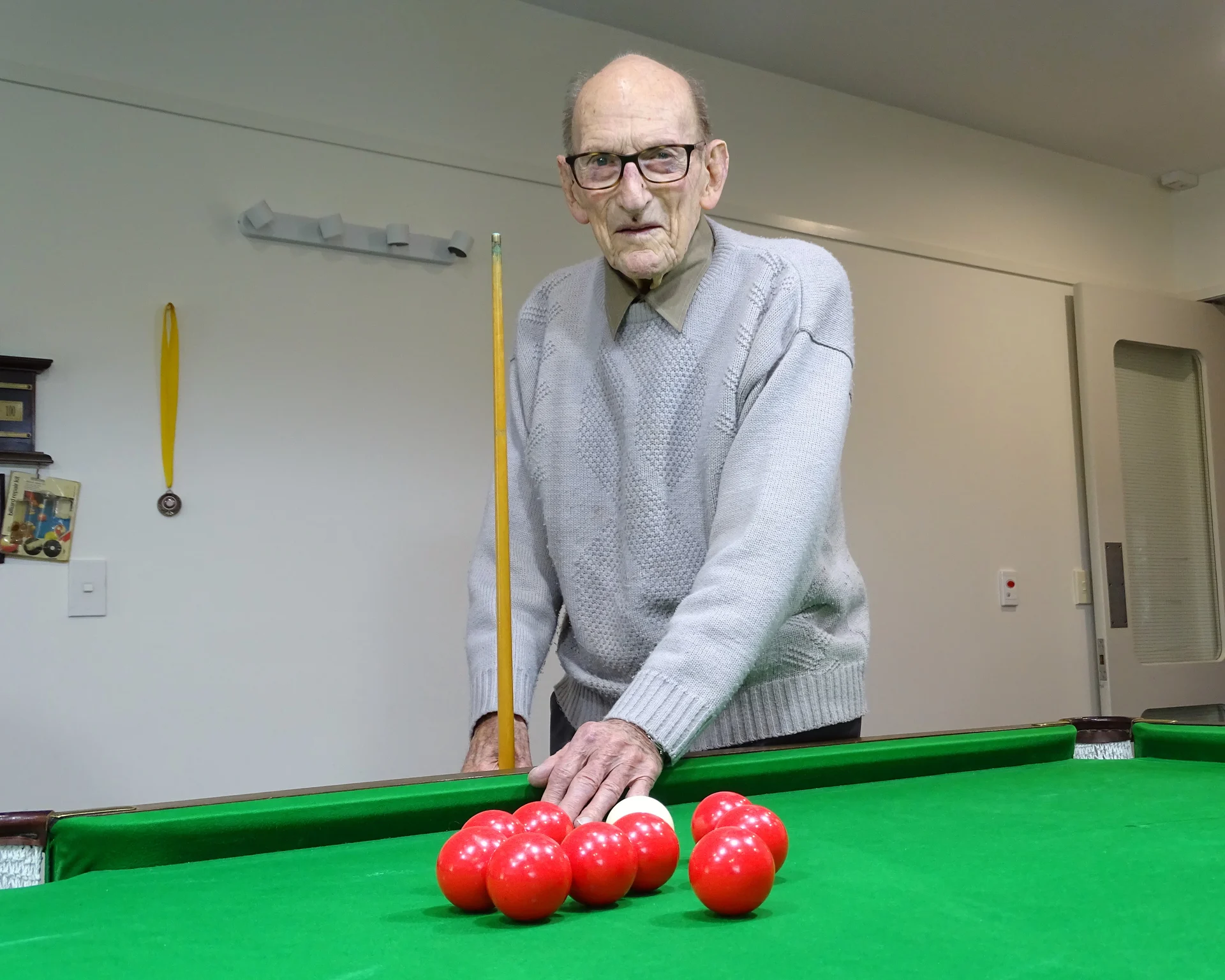 Celebrating a century with a game of snooker