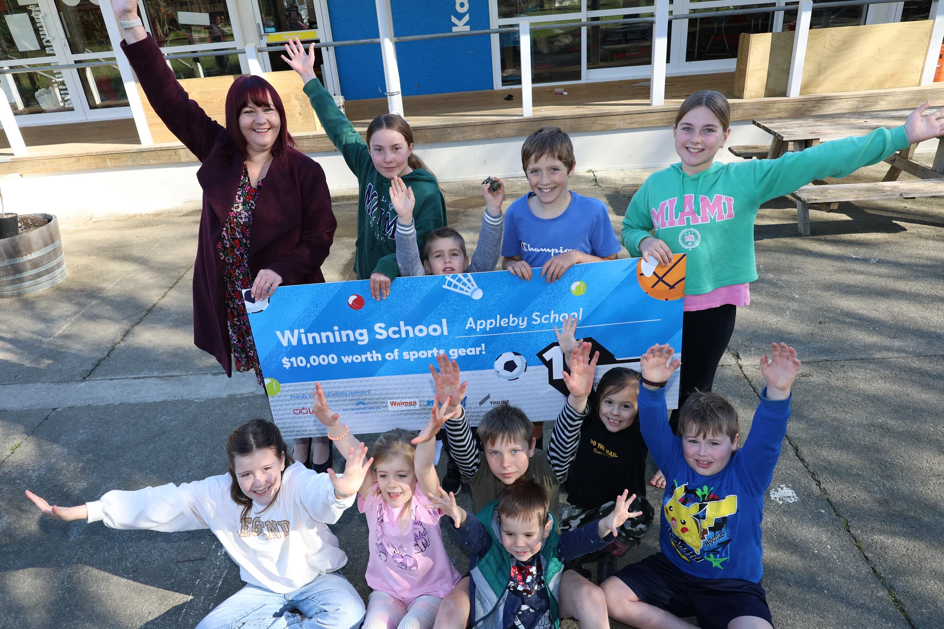 Waimea schools win $15k of sporting equipment