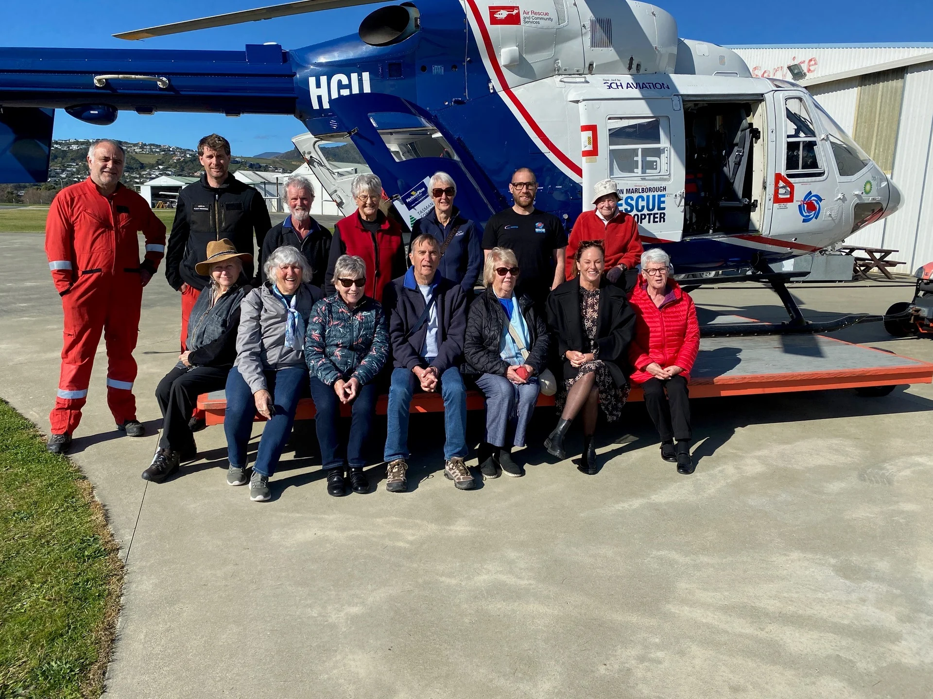 Nosey Parkers visit Nelson helicopter rescue base