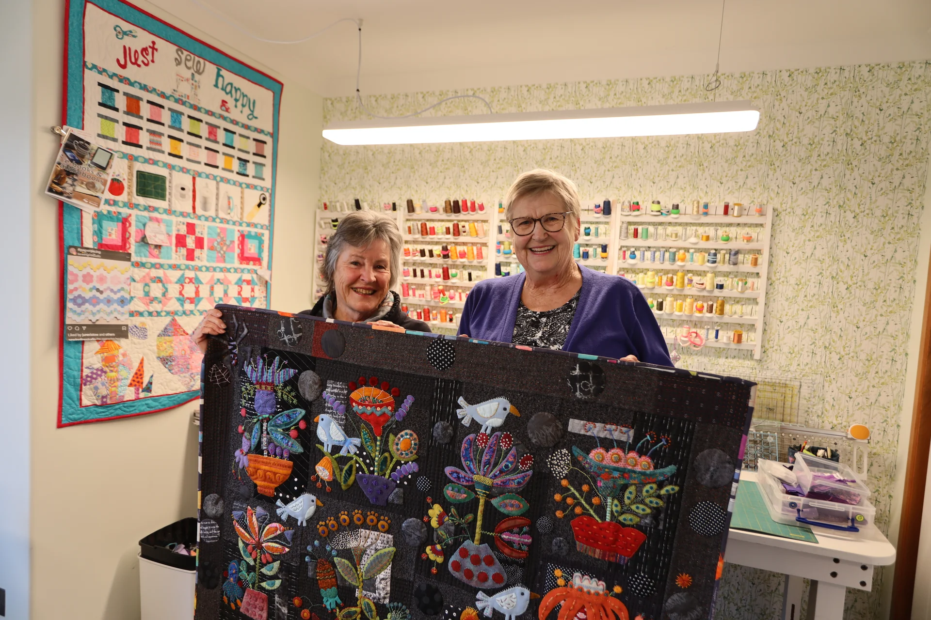 No two pieces the same for quilt display