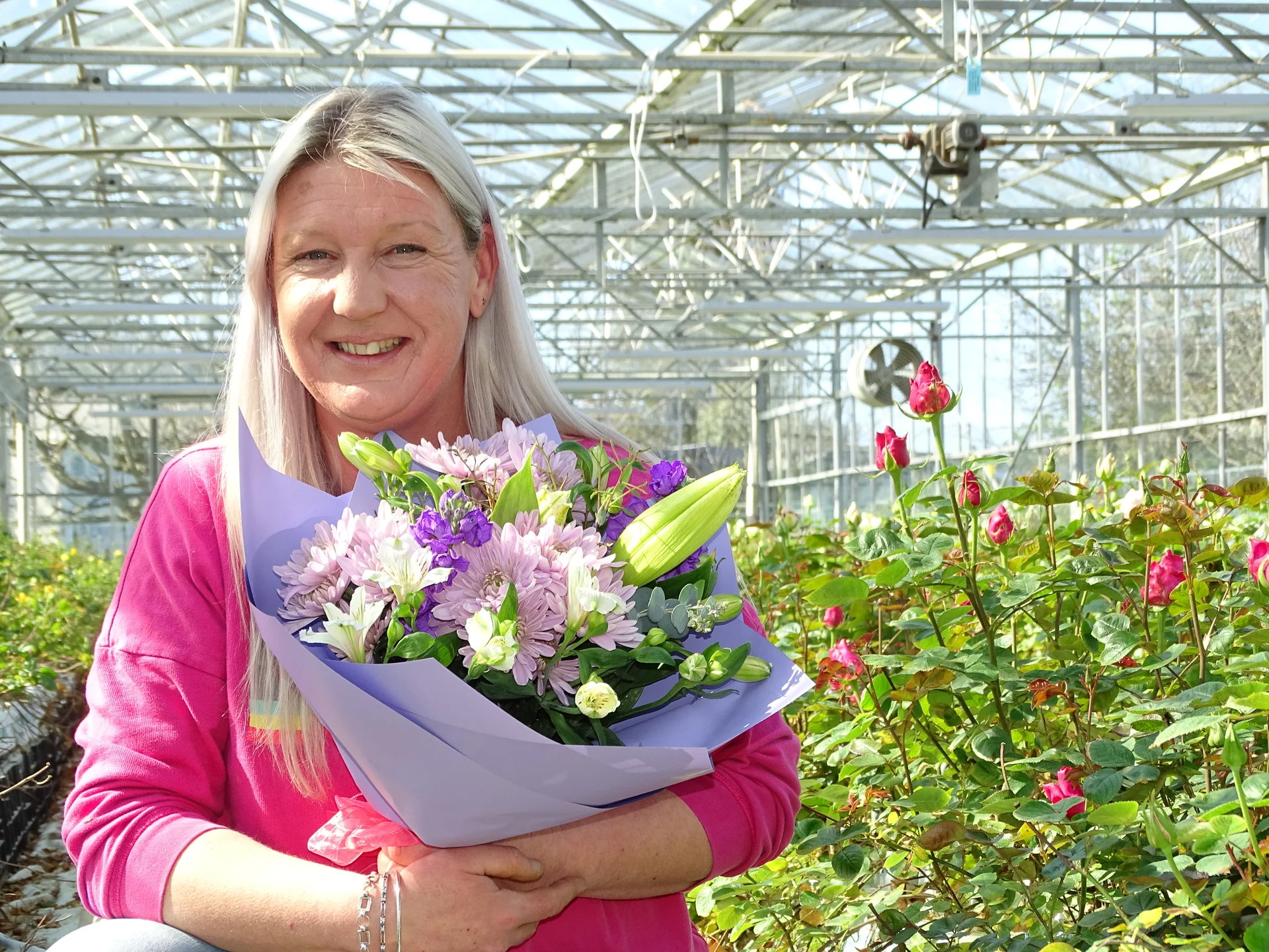 Flower fairies spreading joy with bouquets