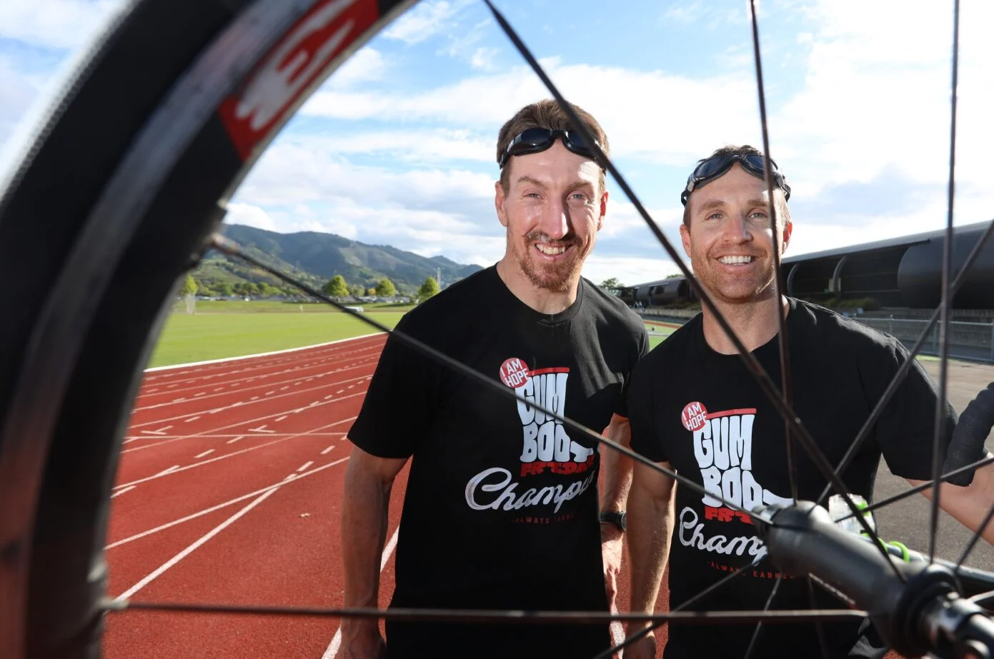 Gumboot men take on an Ironman