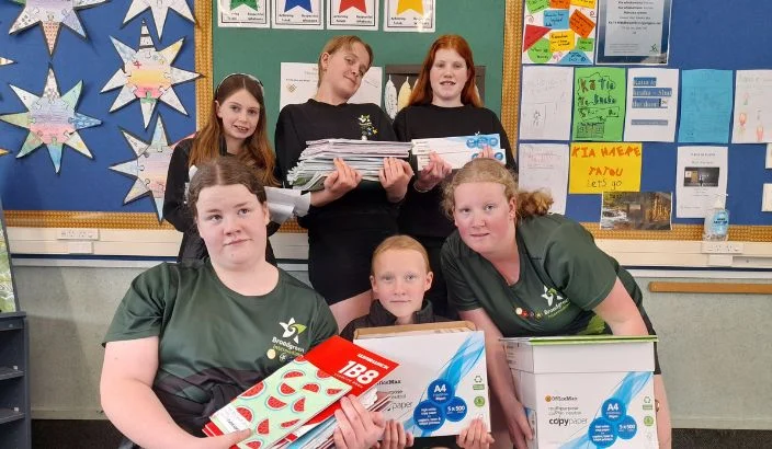 Students investigate paper waste solutions