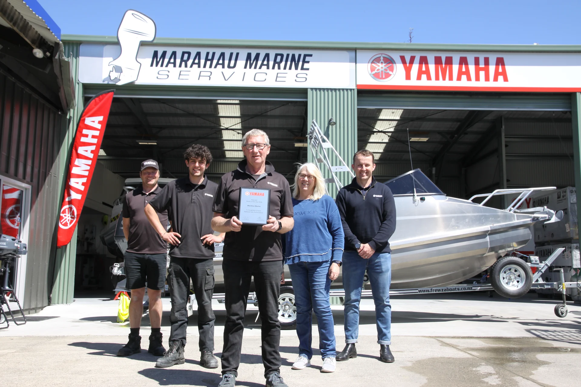 Mārahau business floats Yamaha’s boat