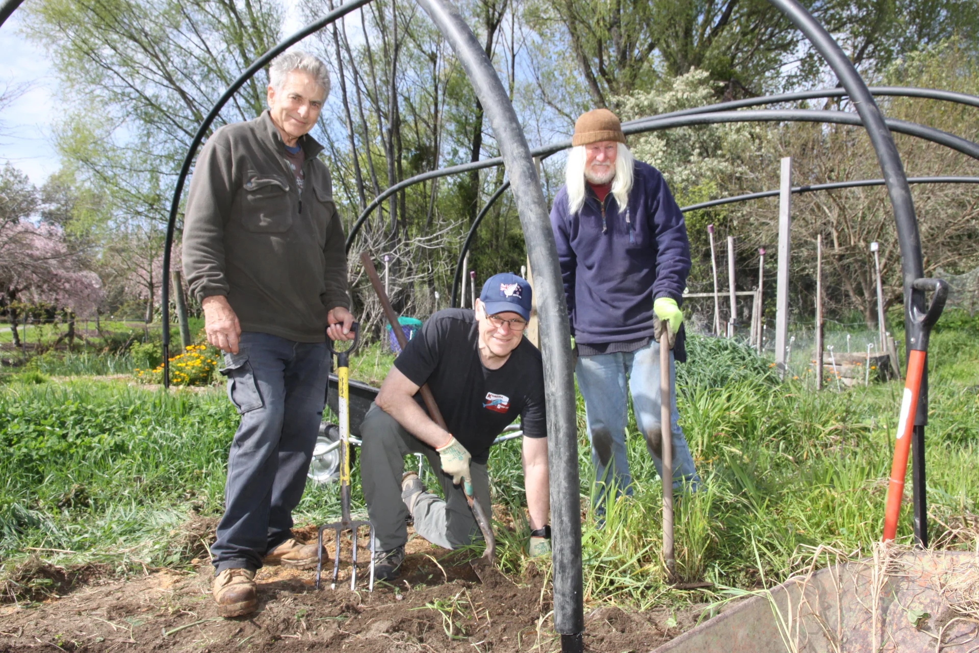 Volunteers get their hands dirty