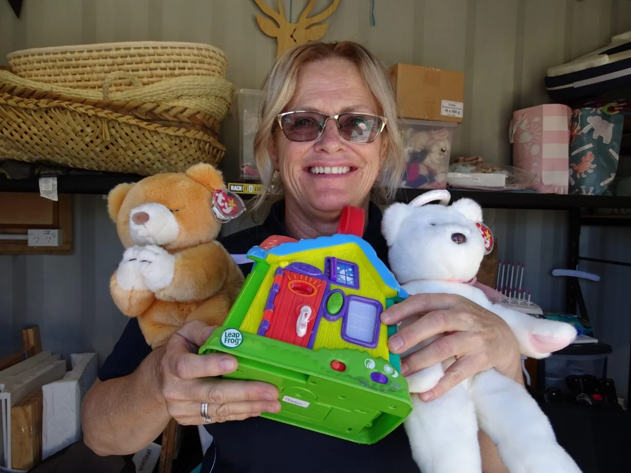 Families stock up at charity toy sale