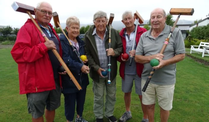 Residents develop their very own croquet lawn