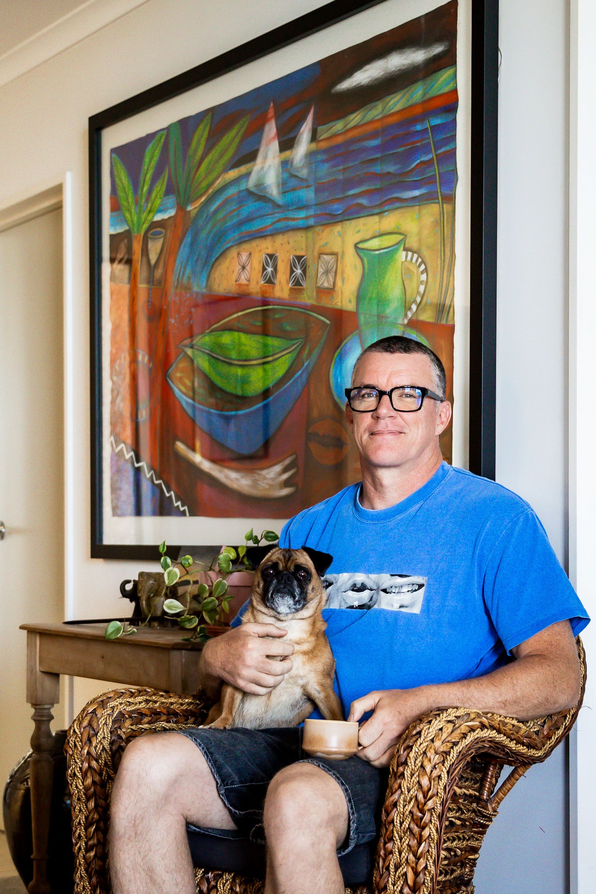 Painting, the backdrop to family life