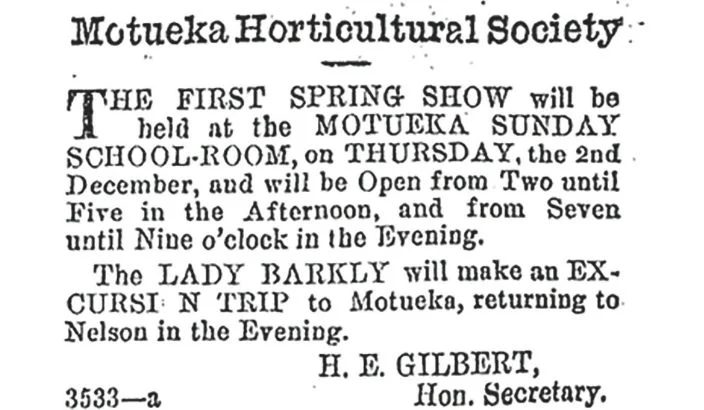 Motueka horticultural society runs its first show