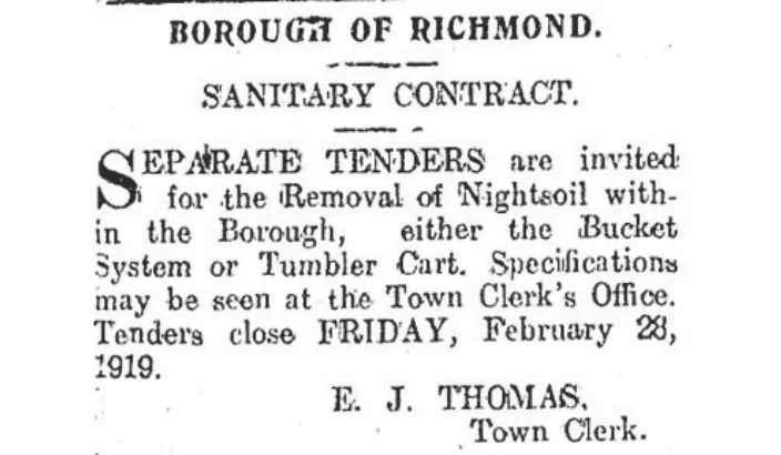 The matter of Richmond’s sanitary conditions