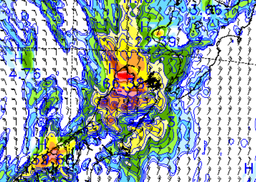 Heavy rain expected