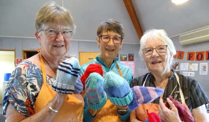 Answering the call for knitted baby hats