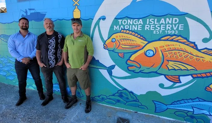 Mural celebrates Tonga Island Marine Reserve