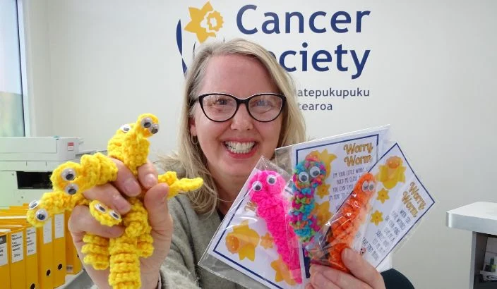 Unearthing a pile of wriggly worms for charity