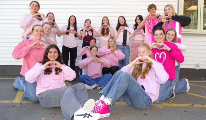 Tickled pink to receive the compliments