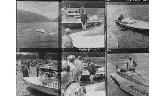 The launch of the Rotoiti speed boats