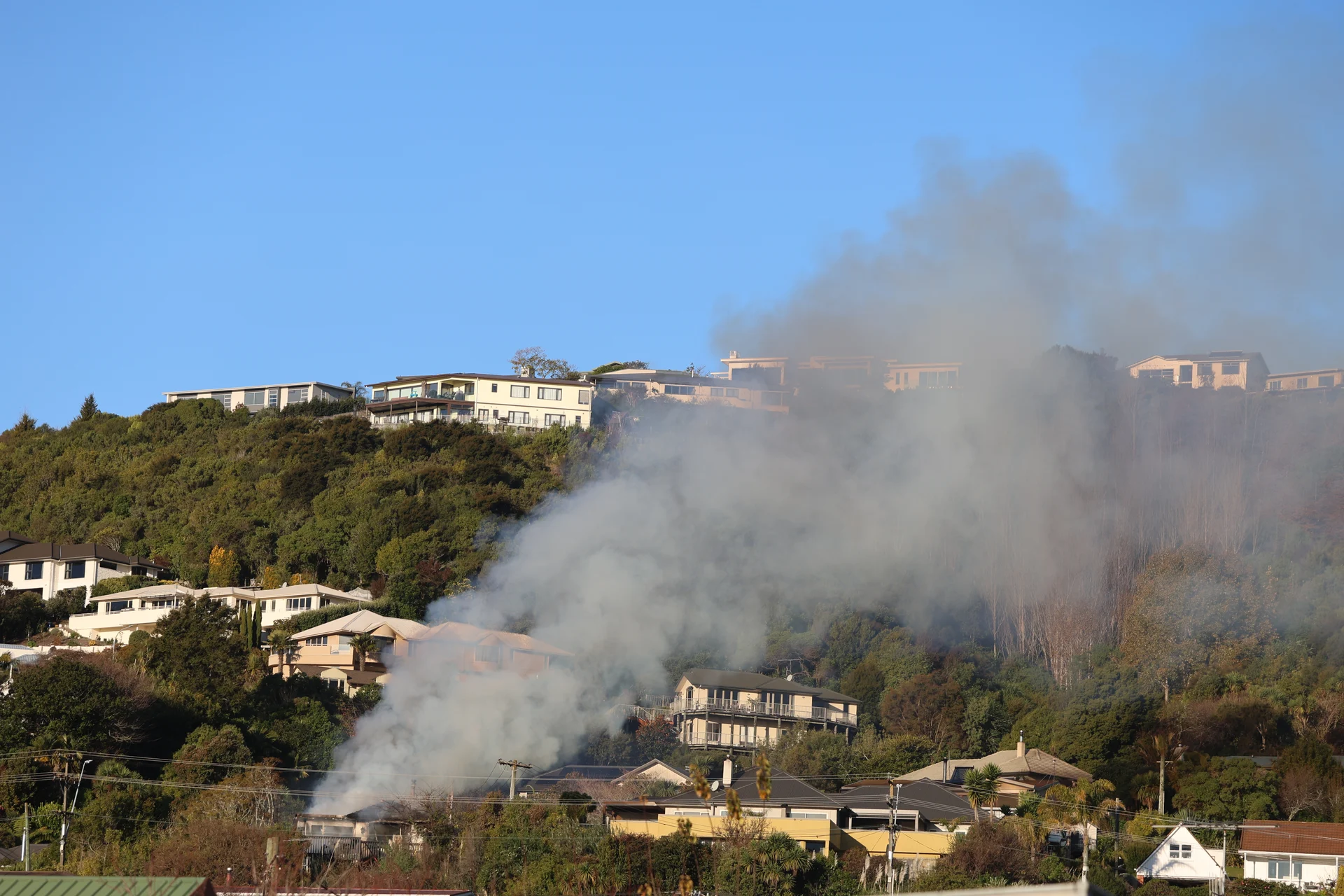 Stoke house fire contained, heavy traffic expected