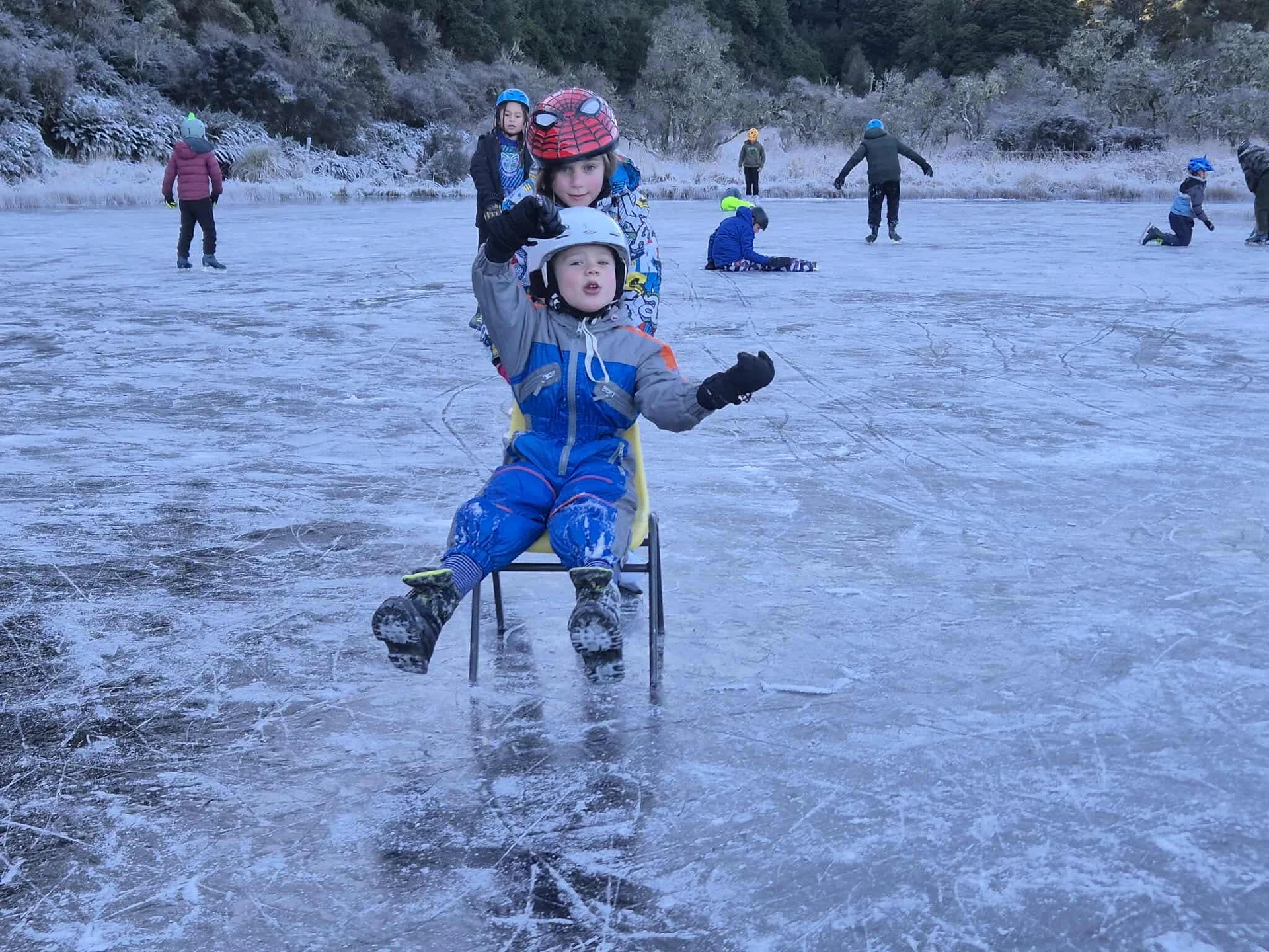 Be quick to skate on frozen pond