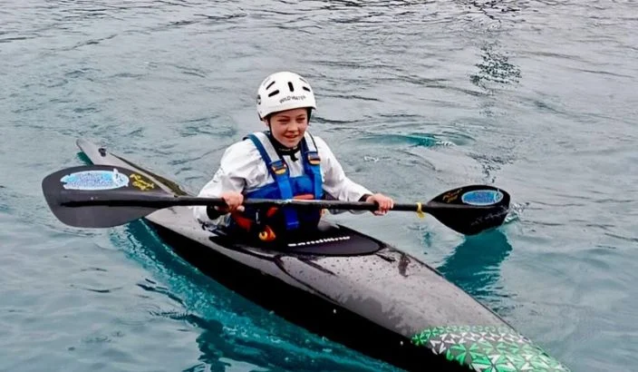 Wild weather hits young kayaker’s AIMS training