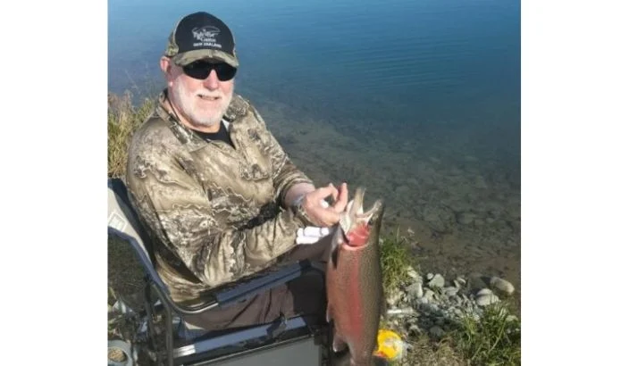 The rejuvenated fisher and his happy place